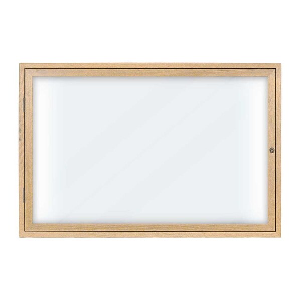 Sliding Door Indoor Enclosed Corkboard, 6